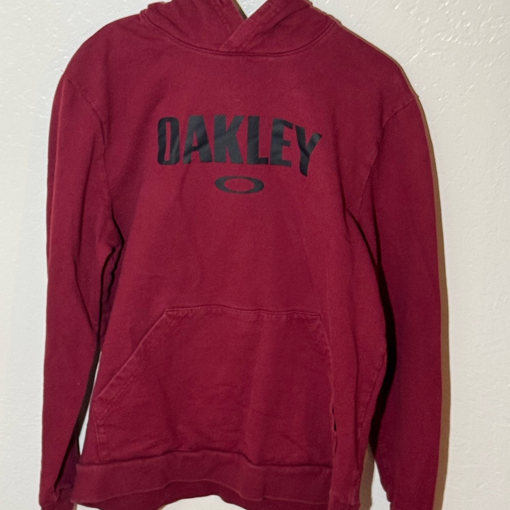 Oakley Men's Burgundy Hoodie Sweater